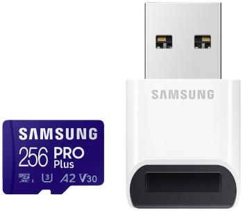 Samsung PRO Plus SDXC karta 256 GB Class 10, Class 10 UHS-I, UHS-I, v30 Video Speed Class podpora videa 4K, výkonnostný