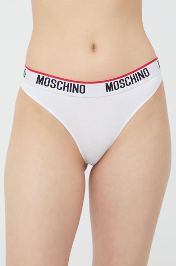 Nohavičky Moschino Underwear biela farba,
