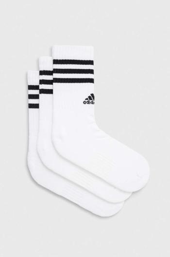 Ponožky adidas 3-pak biela farba