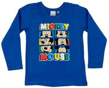 Setino Chlapčenské tričko s dlhým rukávom - Mickey Mouse svetlomodré Veľkosť - deti: 92/98