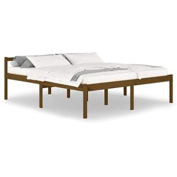 Rám postele medovo hnedý masívna borovica 180 × 200 cm Super King, 810632