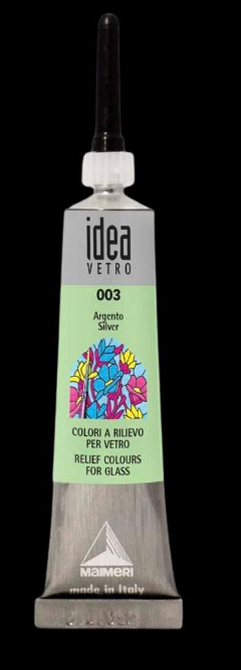 MAIMERI VETRO RILIEVO - Kontúra na sklo (003 - silver, 20 ml)