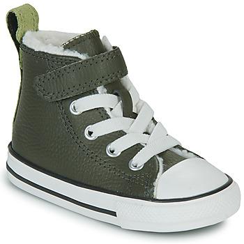 Converse  Členkové tenisky Chuck Taylor All Star 1V Lined Leather Hi  Zelená