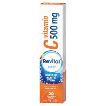 REVITAL Vitamín C 500 mg Pomaranč 20 šumivých tabliet, poškodený obal