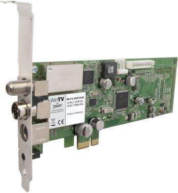 Hauppauge HVR-5525HD DVB-C (kábel), DVB-S (satelit), DVB-T (anténa), DVB-T2 (anténa), analógové PCIe- funkcia záznamu, s