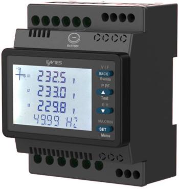 ENTES MPR-25S-22 digitálny merač na DIN lištu ENTES MPR-25S-22 multimeter pre DIN lištu RS-485 2x digitálne vstupy 2x di