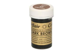 Gélová farba tmavohnedá Dark brown 25 g - Sugarflair Colours