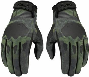 ICON - Motorcycle Gear Hooligan™ Glove Battlescar Green M Rukavice