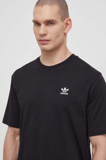 Bavlnené tričko adidas Originals Essential Tee pánske, čierna farba, s nášivkou, IR9690