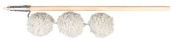 Trixie Playing rod with balls, wood/plush, catnip, 35 cm