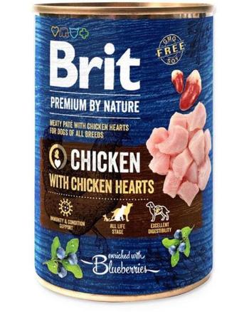 Brit Premium by Nature dog Chicken with Hearts konzervy pre psy 6x400g