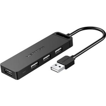 Vention 4-Port USB 2.0 Hub with Power Supply 0,15 m Black (CHMBB)