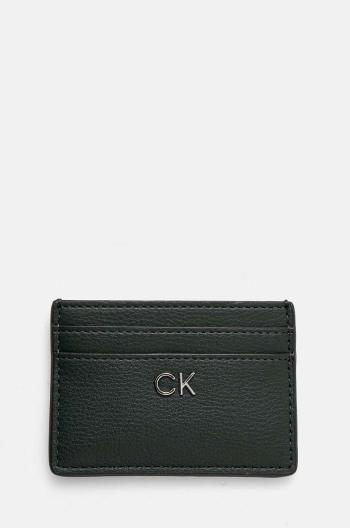 Peňaženka Calvin Klein dámska, zelená farba, K60K612427