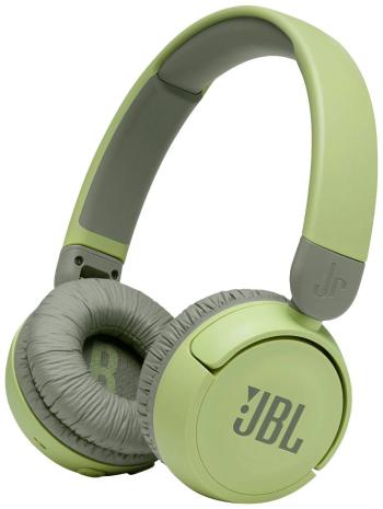 JBL JR 310 BT Bluetooth detské slúchadlá On Ear  zložiteľná, obmedzenie hlasitosti, regulácia hlasitosti zelená