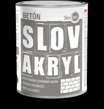 SLOVAKRYL BETÓN - Vodou riedteľná farba na betón 0110 - svetlošedá 5 kg