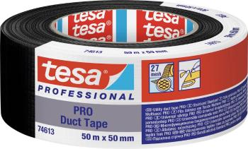 tesa Duct Tape PRO 74613-00002-00 inštalačné izolačná páska  čierna (d x š) 50 m x 50 mm 1 ks