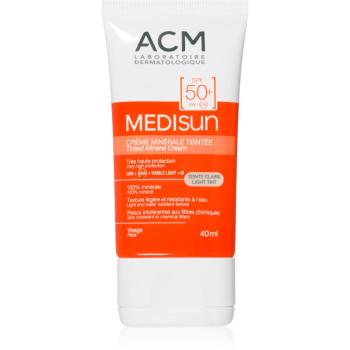 ACM Medisun minerálny hydratačný tónovací krém SPF 50+ odtieň Light Tint 40 ml