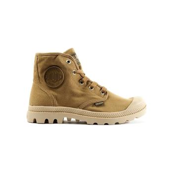 Palladium  Pampa Hi W - Olive/Warm Sand  Čižmy Hnedá