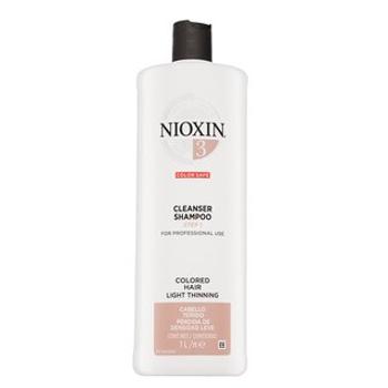 Nioxin System 3 Cleanser Shampoo čistiaci šampón pre jemné farbené vlasy 1000 ml