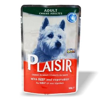 Plaisir Dog kapsička hovädzie so zeleninou 22× 100 g (8595657300099)