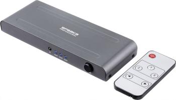 SpeaKa Professional SP-HSW-230 3 + 1 port Prepínač HDMI pripravené pre Ultra HD 3840 x 2160 Pixel