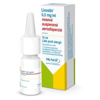 LIVOSTIN 0,5 mg/ml nosová suspenzná aerodisperzia 10 ml
