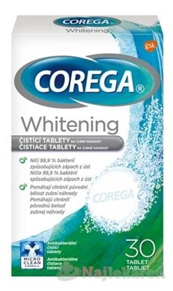 COREGA Whitening antibakteriálne čistiace tablety 30 ks