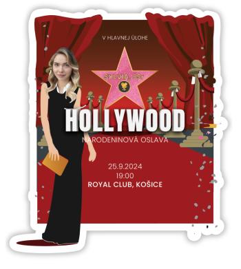 Personal Personalizované pozvánky 6 ks - Hollywood