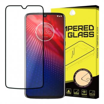 MG Full Glue Super Tough ochranné sklo na Motorola Moto Z4, čierne