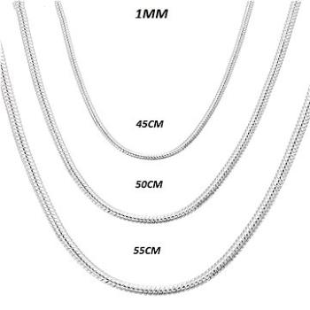 Silver Star súprava 3 kusy had retiazka strieborná 1 mm – KL4 (16911)