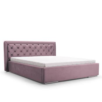 ArtIdz Čalúnená manželská posteľ DANIELLE 160 x 200 cm Farba: Ružová Mil 7383