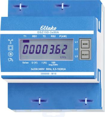 Eltako DSZ15D-3x80A MID trojfázový elektromer  digitálne/y 80 A Úradne schválený: áno  1 ks