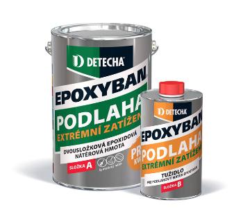 DETECHA Epoxyban - epoxidová dvojzložková farba na betón 5 kg ral 3000 - červená ohnivá