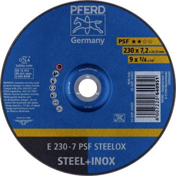 PFERD 62023640 E 230-7 PSF STEELOX brúsny kotúč lomený  230 mm 22.23 mm 10 ks