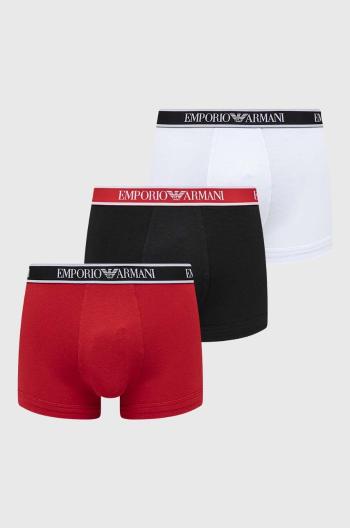 Boxerky Emporio Armani Underwear 3-pak pánske, tmavomodrá farba