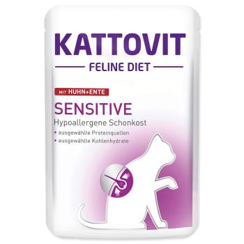 Kapsička KATTOVIT Sensitive kuře + kachna - KARTON (24ks) 85 g