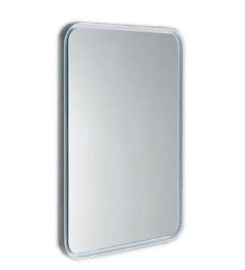 SAPHO - FLOAT LED podsvietené zaoblené zrkadlo v ráme 600x800mm, biela 22572