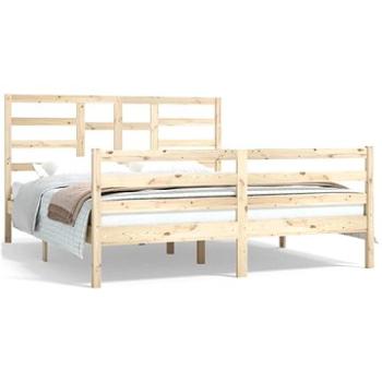 Rám postele masívne drevo 160 × 200 cm, 3105870