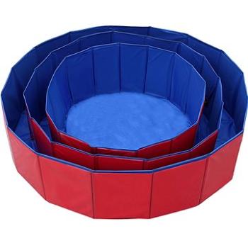 Petstar bazén pre psov modro-červený M 120 × 30 cm (0193977000309)