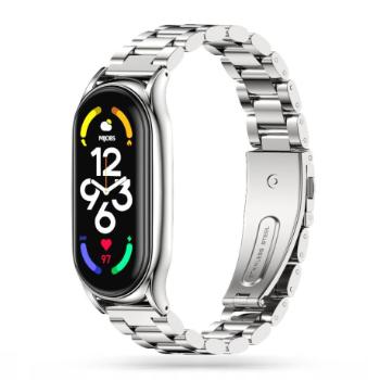 Tech-Protect Stainless remienok na Xiaomi Mi Band 7, silver