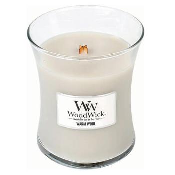 WoodWick Vonná sviečka váza Warm Wool 275 g