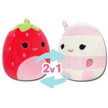 Squishmallows 2 v 1 jahoda Scarlet a jahodové mlieko Amelie (196566163034)