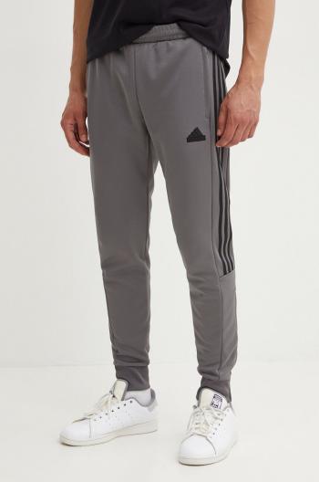 Tepláky adidas Tiro šedá farba, s nášivkou, JI6381