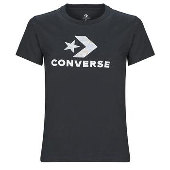 Converse  Tričká s krátkym rukávom FLORAL STAR CHEVRON  Čierna