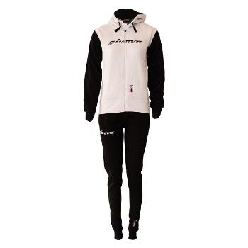 TUTA DONNA 103 CON CAPP. in FELPA BIANCO/NERO Tg. L