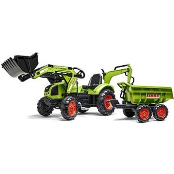 Falk Traktor Claas Arion s bagrom a prívesom (3016202070236)