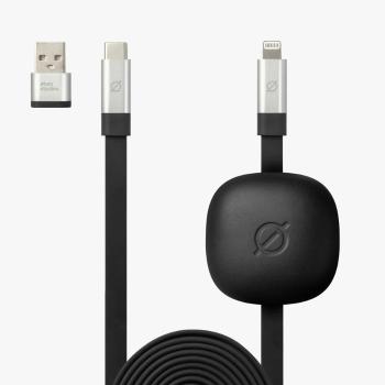 Rýchlonabíjací Kábel USB-C Autom Studios - 1.8m - Čierna KP26294