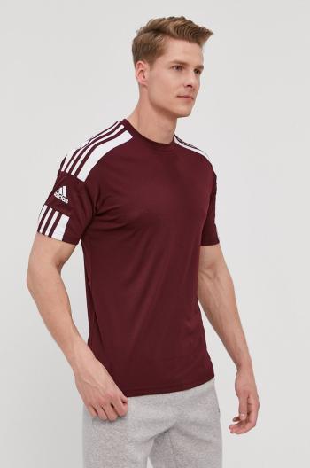 Tričko adidas Performance GN8091 pánske, bordová farba, jednofarebné