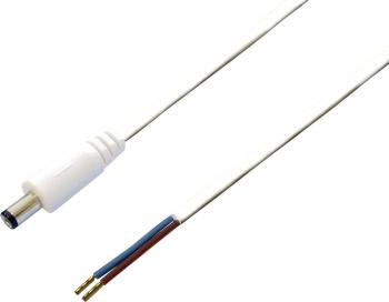 BKL Electronic 072090 nízkonapäťový pripojovací kábel nízkonapäťová zástrčka - kábel, otvorený koniec 5.5 mm 2.1 mm   2.