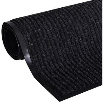 Čierna PVC rohožka 90 × 60 cm